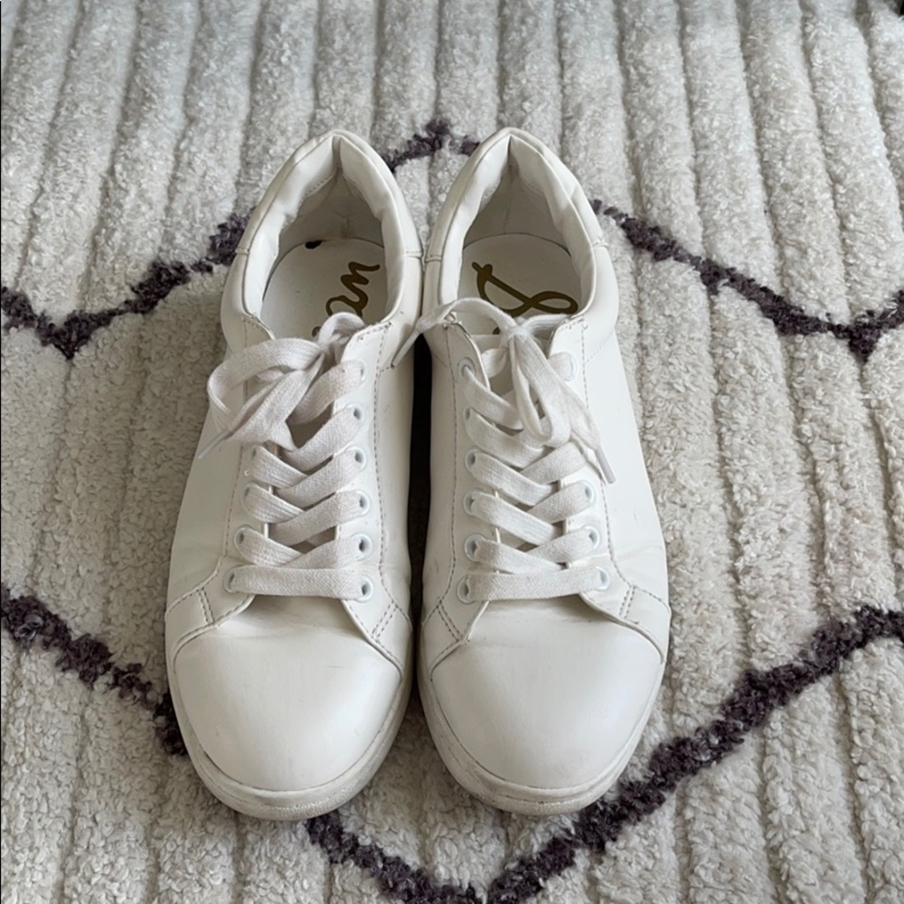 Sam Edelman white leather sneakers sz 7.5